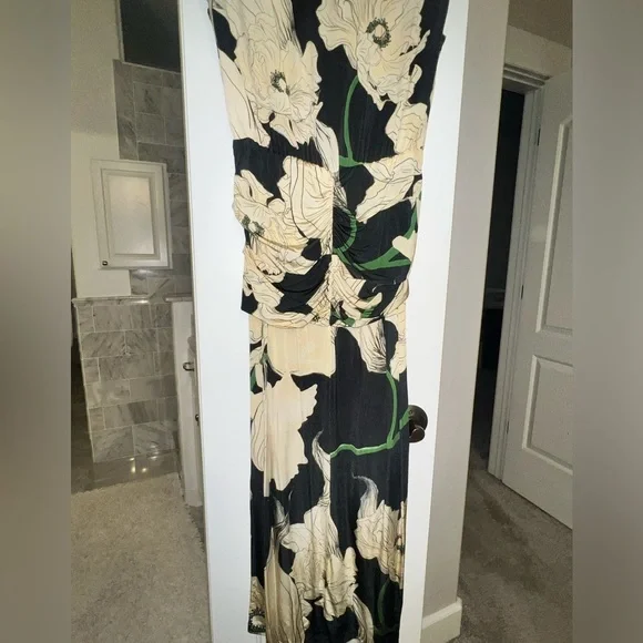 JOHANNA ORTIZ Act Of Passion Silk Midi-Dress Sz: 6 - Picture 12 of 15